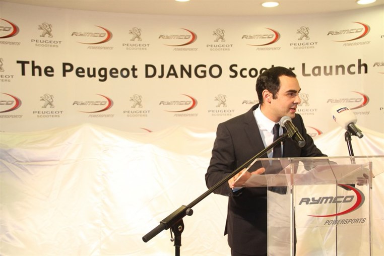 Launch of Peugeot Django Scooters by Rymco